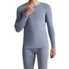 Thermal Base Layer Set Men Women Warm Fleece-Lined Cotton Blend Long Sleeve Top Pants Round Neck Ultra-Thick Winter