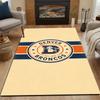 "Vintage Denver Broncos Logo Design" Patterned Carpet, Non Slip Mat Suitable for Living Room and Bedroom Sofas