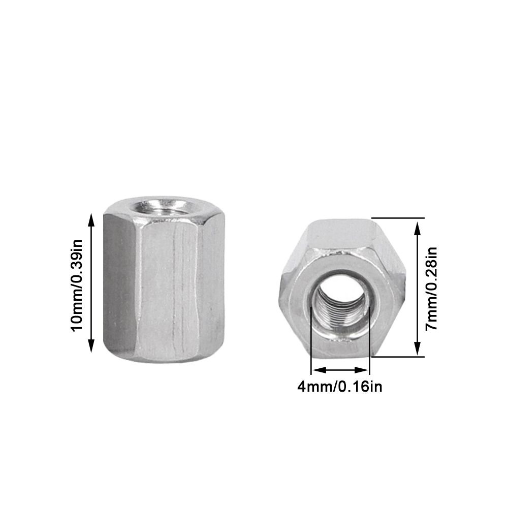 20pcs Fully Threaded Hex Coupling Nut Fully Threaded Coupling Nut Machine Installation