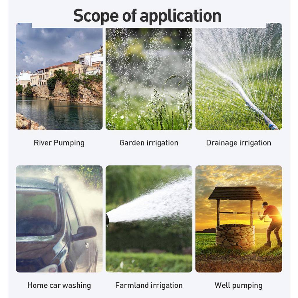 1 Inch Outlet 25m High Lift Quiet Well Pump 1.5m³/H Flowrate 230W 3200RPM for Agricultural