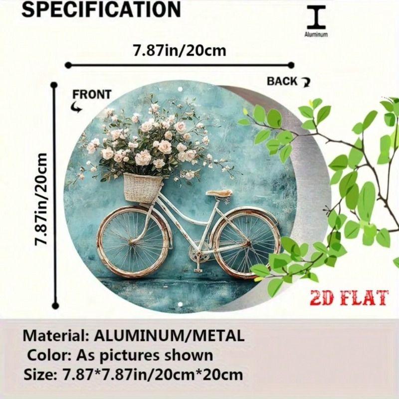 Metal Wall Art Decorative Sign Hanging Home Decor 20x20 cm