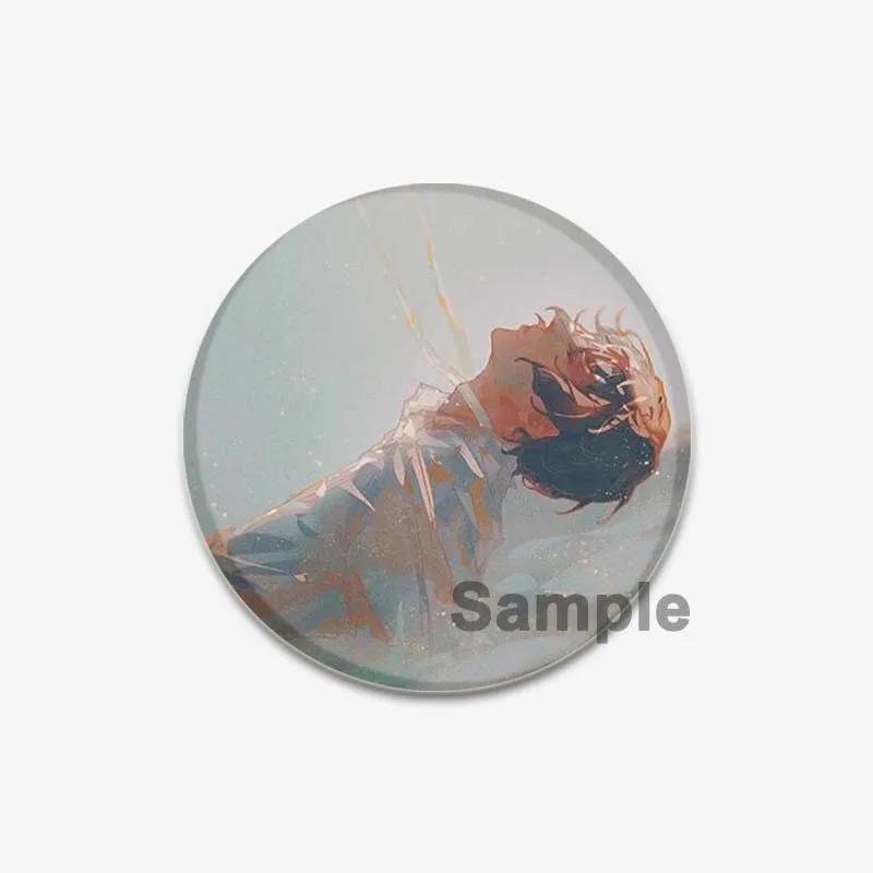 32/44/58mm Bungo Stray Dogs Pin Agency Atsushi Nakajima Dazai Osamu Soft Button Decorative Handmade Hat Badge Gift Accessory