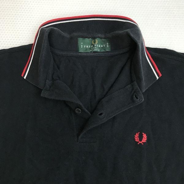 England Made FRED PERRY Tip Line Short Sleeve Polo Shirt Men S Black Logo Embroidery Tops Shirts cBH718(USED)