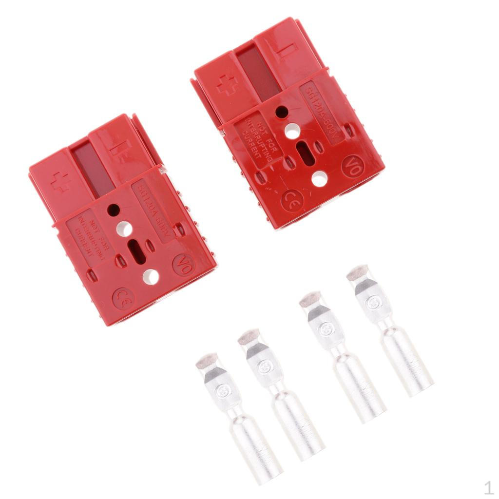 

2 Sets 600V 175A/120A/50A Battery quickly Disconnect Trailer Winch Plugs - 120A