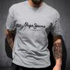 Camiseta Pepe Jeans London Más Nueva Verano Hombre Manga Corta Popular Moda Algodón Tops Tendencia Streetwear Camisetas Ropa Y2K