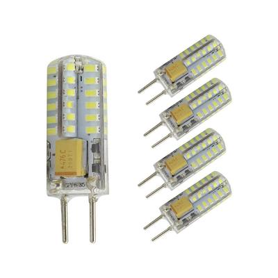 5pcs G4 LED Bulbs Warm White Cold White 3W AC/DC12V-24V GY6.35 Lamp Holder 3014 Lamp Beads Corn Lamp For Replace Halogen Lamp