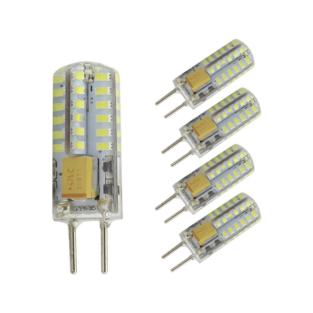 5pcs G4 LED Bulbs Warm White Cold White 3W AC/DC12V-24V GY6.35 Lamp Holder 3014 Lamp Beads Corn Lamp For Replace Halogen Lamp