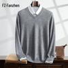 Men's V-Neck Cashmere Blend Sweater