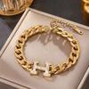 Colorfast Korean-Japanese Titanium Steel Women's Bracelet - Versatile, Fashionable Hand Jewelry.