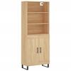 Highboard Sonoma Oak 69.5 x 34 x 180 cm Particleboard
