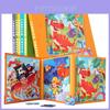 Wooden Childrens Educational Magnetic Foldable Puzzle Book For Animal And Traffic Recognition