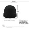 1pc Winter Warmth Beanies for Men Women Brimless Docker Hat Winter Watch Cap Sailor Outdoor Windproof  Rolled Cuff Harbour Hats