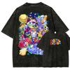 The Amazing Digital Circus Washed T-shirt 2026 New Model Personality Clothes Shirt Year Round Clothing Retro Loose Oversized Plus Size Unisex