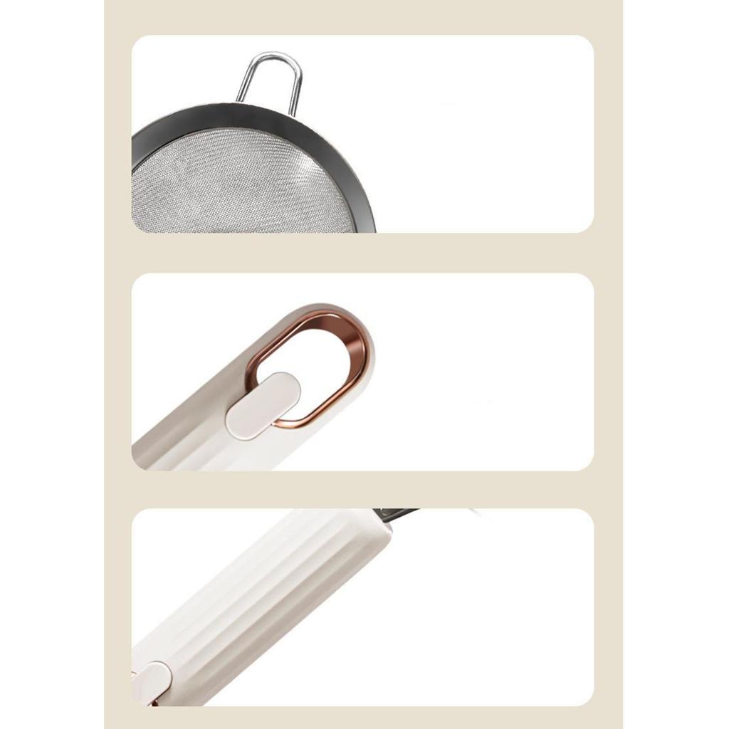 Stainless Steel Mesh Strainers Multifunctional Fine Mesh Strainer with Handle for Flour Baking Kitch