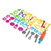 41PCS Dough Tools Set Rich Colors Various Shapes Plastic Dough Tools Kit for Kids Children