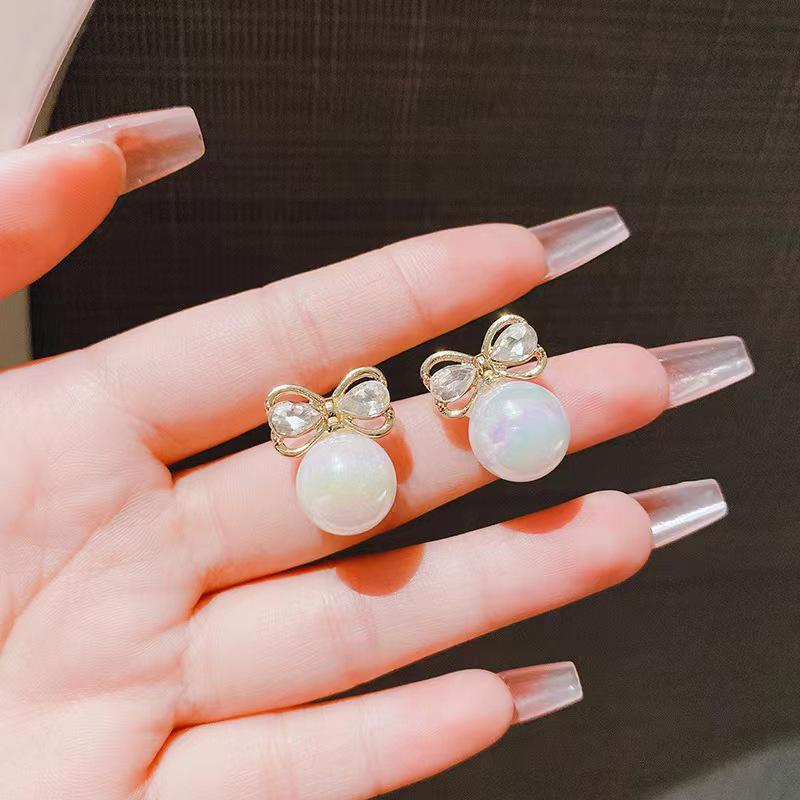 Mingqing 2024 Schlichte & Stilvolle S925 Silber Sommerohrringe