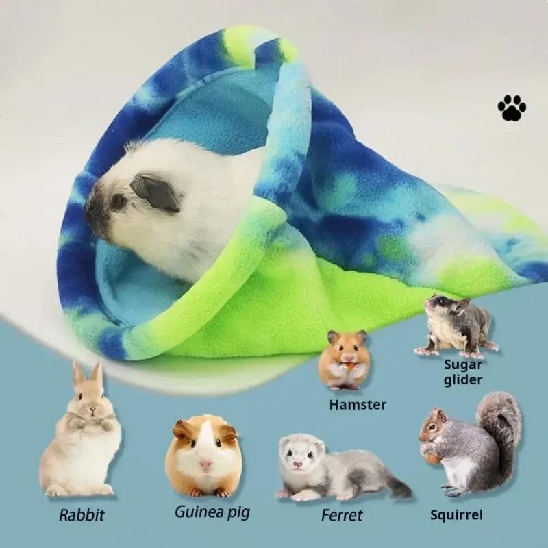 Autumn Winter Warm Ferret Rat Hammock Cage Cozy Plush Sleeping Bag Hanging Beds House Nest Hamsters Accessories Pets Supplies