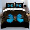 Butterfly Winged Fantasy Art Bedding Duvet Cover Set Duvet Cover Pillowcases  (1*Duvet Cover 2*Pillowcases, Without Duvet Insert)