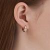 14K GF Bold Voluminous One-Touch Earrings C24EGF210