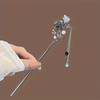 Classic Chinese Tassel Hair Accessory Retro Metal Flower Hanfu Hair Needle for Women's Daily Holiday Wear Girl's Jewelry Hairpin