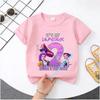 K Pop Demon Hunters T-shirt - Girls' Casual Top as Birthday Gift -Sports Shirt - Summer Short Sleeve-1-10 Numbered Cartoon Print