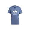 Originals Trefoil Logo Printing Sports Round Neck Short Sleeve Navy Blue Men's GN3467