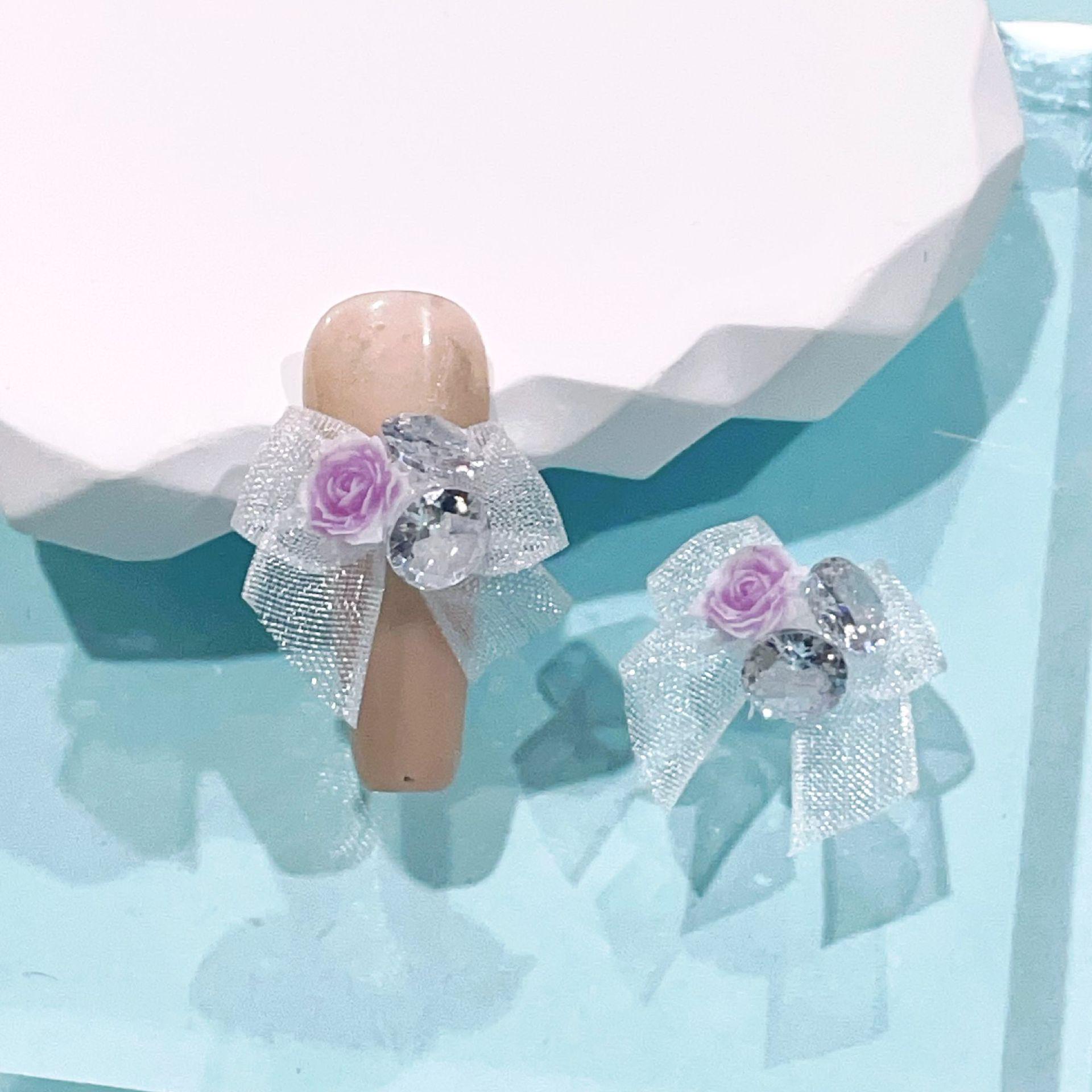 

LZ Candy Diamond Princess Sweetheart Bow Стразы DIY Маникюр Ногти