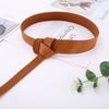 Originální kožený opasek pro ženy s přezkou ve tvaru mašle Elegantní designový dárek pro dospělé