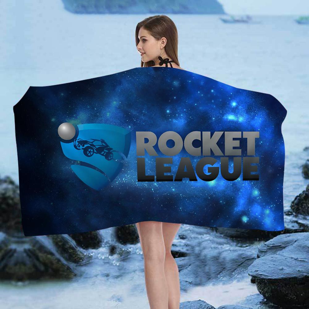 Asciugamano da Spiaggia Anime Rocket League Morbido Assorbente Panno per Lavare Regali per Bambini per Viaggio Campeggio Palestra