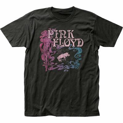 Pink Floyd 1977 Animals Tour Rock N Roll Retro Tričko Čierne Unisex Tričko
