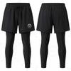 Mens Quick-Dry Surf Swim Trunks With Hidden Pocket 9/10 Length High-Elasticity Boardshorts Swimming Diving