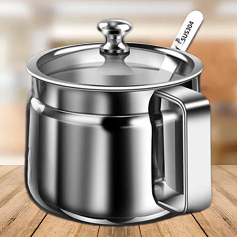 Beifu 304 Stainless Steel Spice Jar Set with Spoons (3 X 500ml)