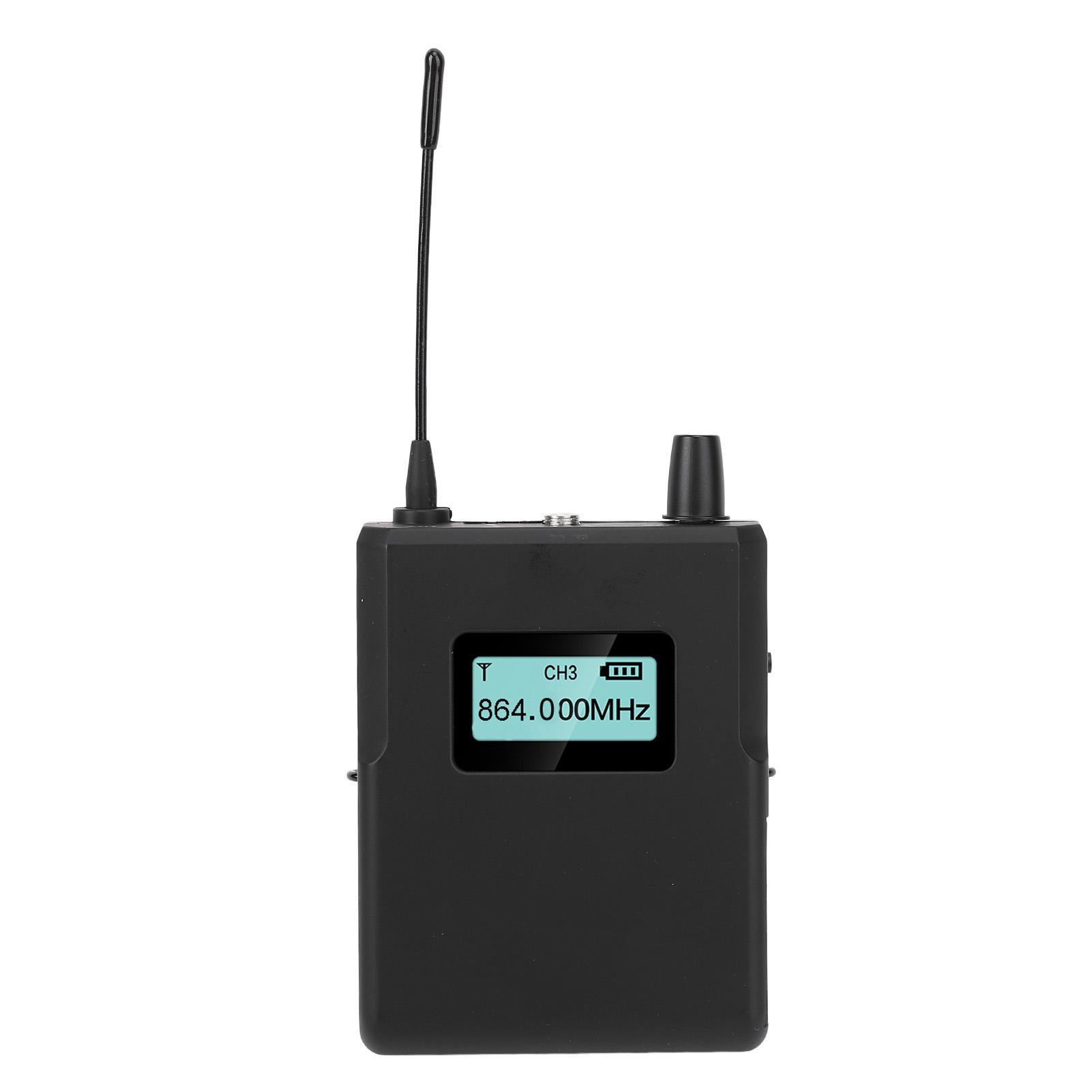 

S2D 902-928 МГц цифровой беспроводной IEM-приемник с ЖК-дисплеем и наушниками для живых выступлений на сцене