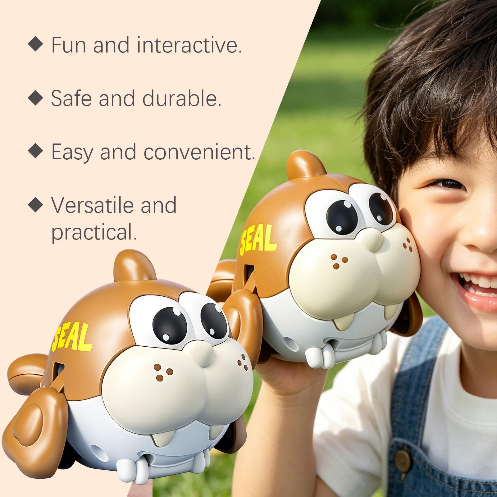 

Pull String Water Toy Turtle Bath Toy for Kids Fun Bathing and Water Play Durable Plastic Construction Safe for Children one size коричневий