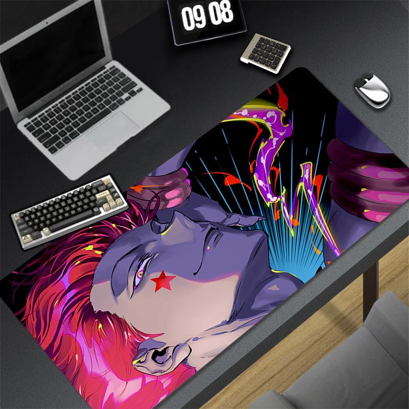 Computer Gaming Accessories Mousepad Office PC Mouse Pad Keyboard Pad H-hunter X H-hunter Hisoka Desk Decoracion Anime Desk Mat