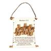 Nativity Advent Scroll Ornament Wooden Laser-Cut Hanging Decor with 24-Day Bible Verses Religious Christmas Countdown Calendar