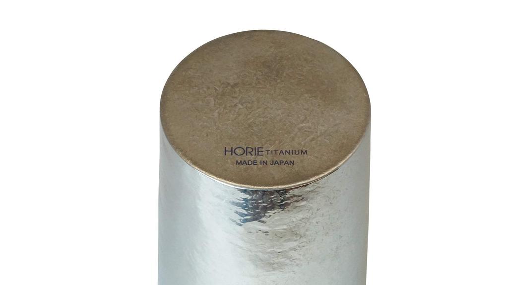 HORIE (T09KM270MGSV) Titanium Double-Walled Tumbler, Kiln-Made, 270cc, Polished Silver, Made in Tsubame, Niigata Prefecture
