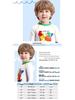 2025 New Cartoon Print Boys' Swimwear: Long-Sleeved, Split Short-Sleeved Swimsuits for Kids