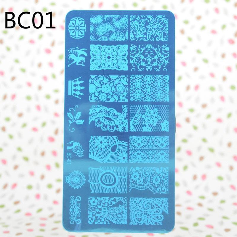 Nail Fashion 12x6cm New 10 Designs Flower/Christmas DIY Polish Stamping Nail Stamp Templates Nail Ar