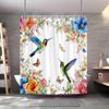 Washable Waterproof Shower Curtain With Hooks Easy Installation Anti-Mildew Cute Simple Design For Home Hotel Dorm Apartment