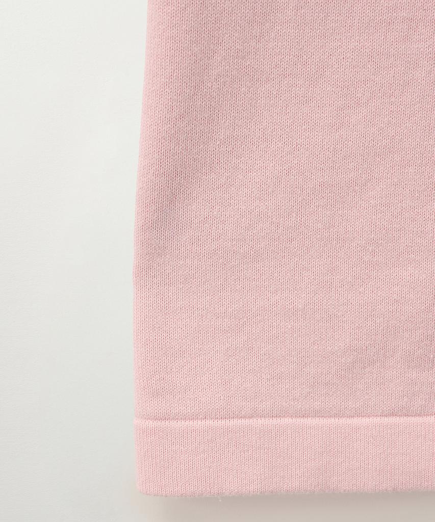 Seteo (W) Basic Cotton Collar Half Cardigan Pink