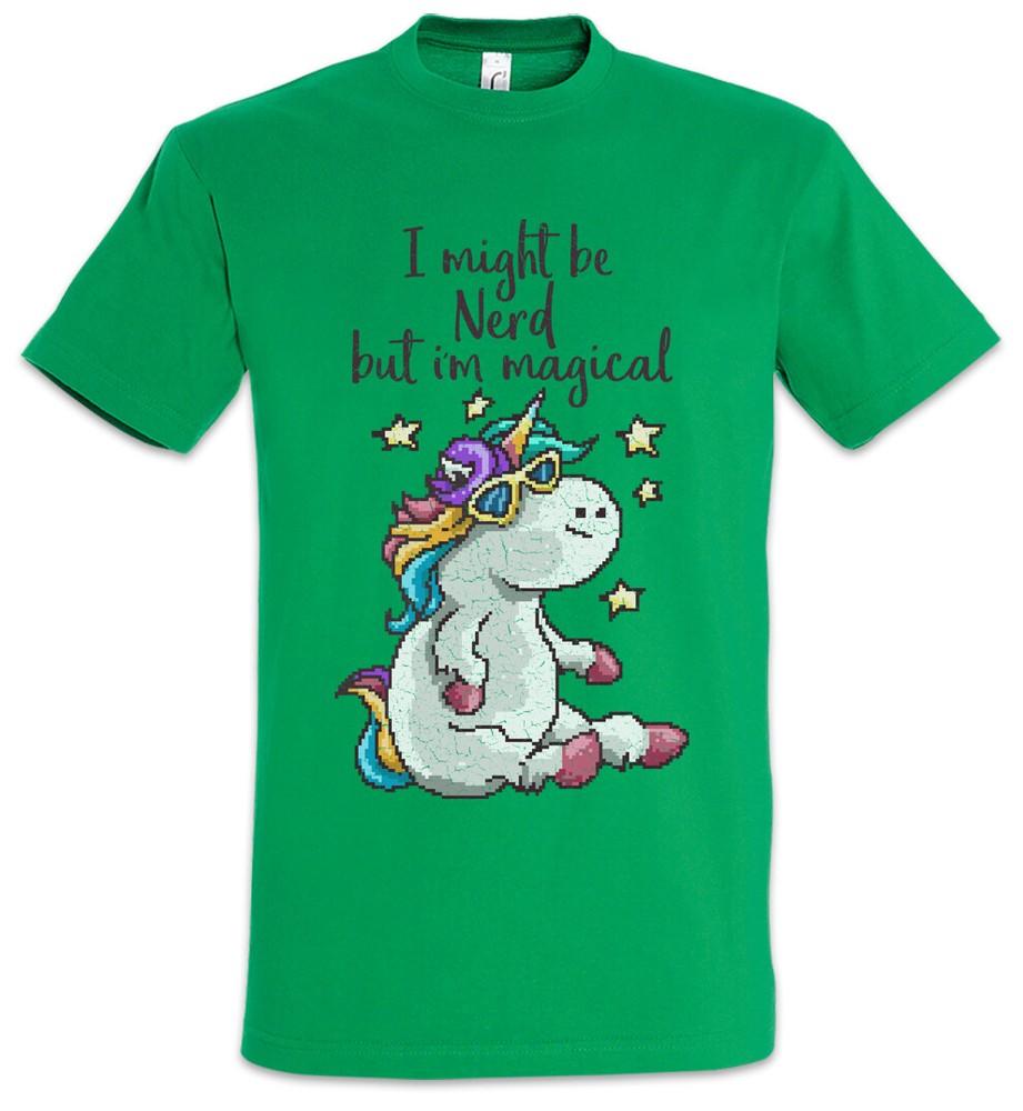 Nerd Unicorn T-Shirt Fun Geek Glasses Rainbow Computer Scientist Admin Gamer