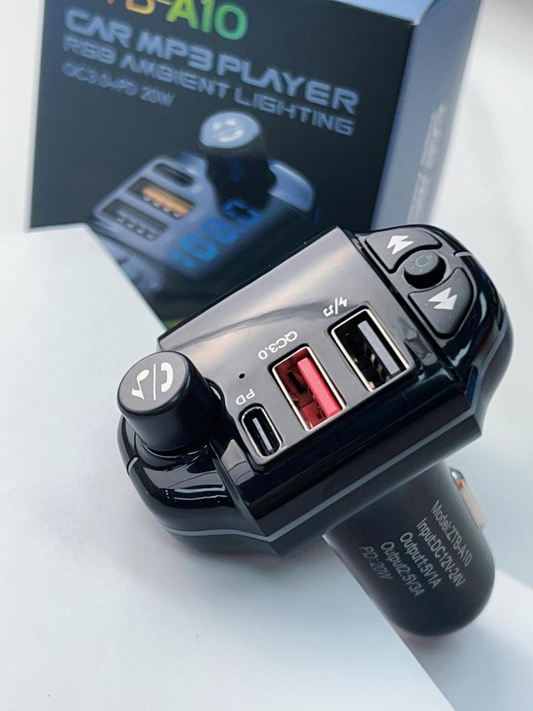 A8-A18 Bluetooth-FM-Transmitter fürs Auto und Dual-USB-PD-Ladegerät 3,1 A