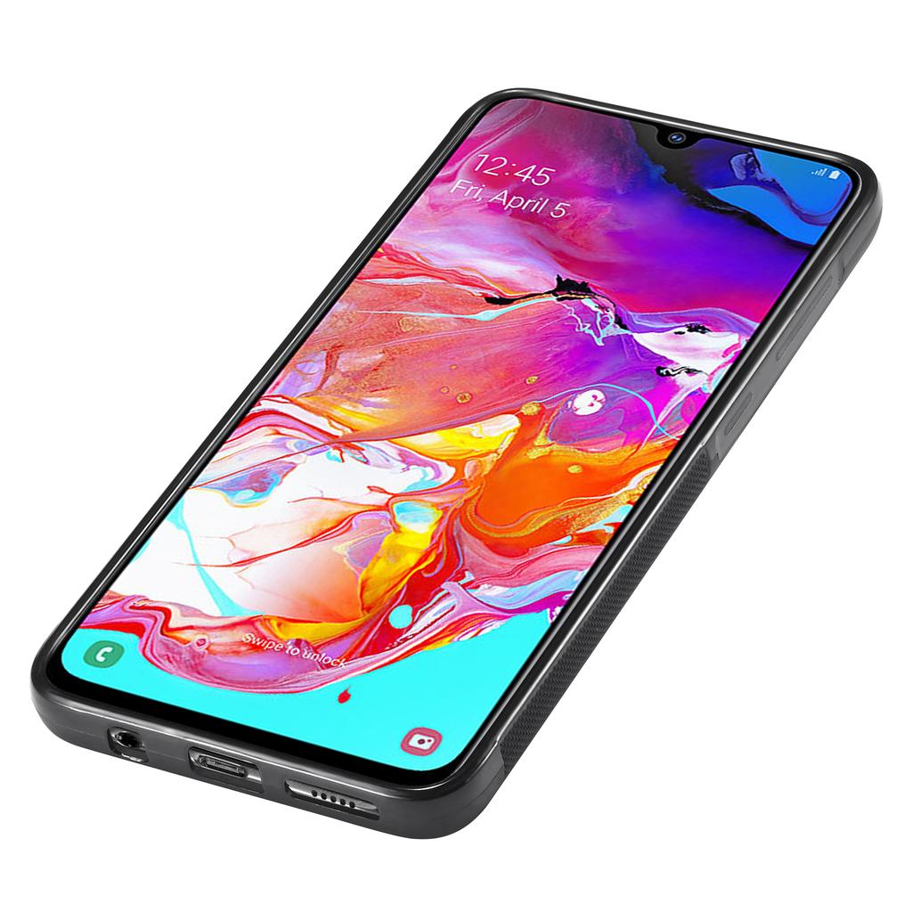 LC.IMEEKE Pentru Samsung Galaxy A50/A50s/A30s Husă Telefon Fibra de Carbon Îmbinare Piele+TPU+EVA Husă