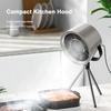 Campana extractora portátil con ventilador de 3 velocidades, filtro reemplazable, bajo nivel de ruido, fácil control, ventilación de cocina para barbacoa, cocina, parrilla, diseño compacto y ligero