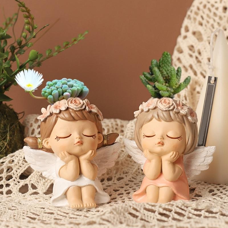 Flower Pot Silicone Mold Concrete Cement Plant Pot Mold Flowerpot Epoxy Resin Mould Makeup Brush Holder Organizer Mold