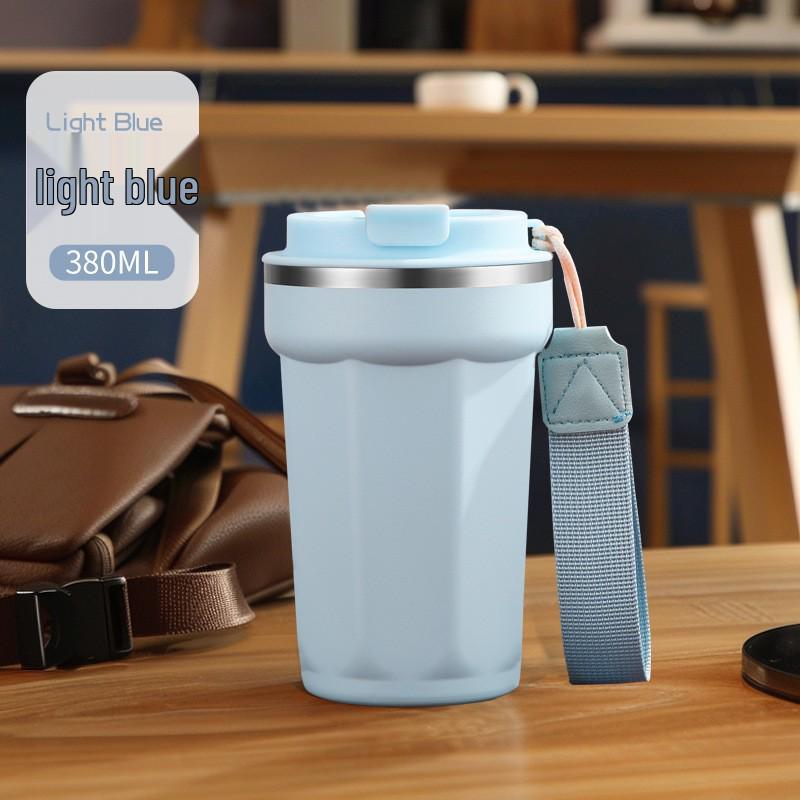 Fourth-Generation 304 Stainless Steel Double-Layer Vacuum Insulated Minimalist Coffee Cup 380ml