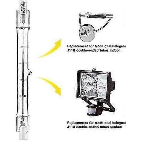 5 db R7S Halogén Izzó szett 118mm 200W 230V, R7S Halogén Rúd 118mm, R7S Halogén Izzó Szabályozható Halogén Rúd Lámpa