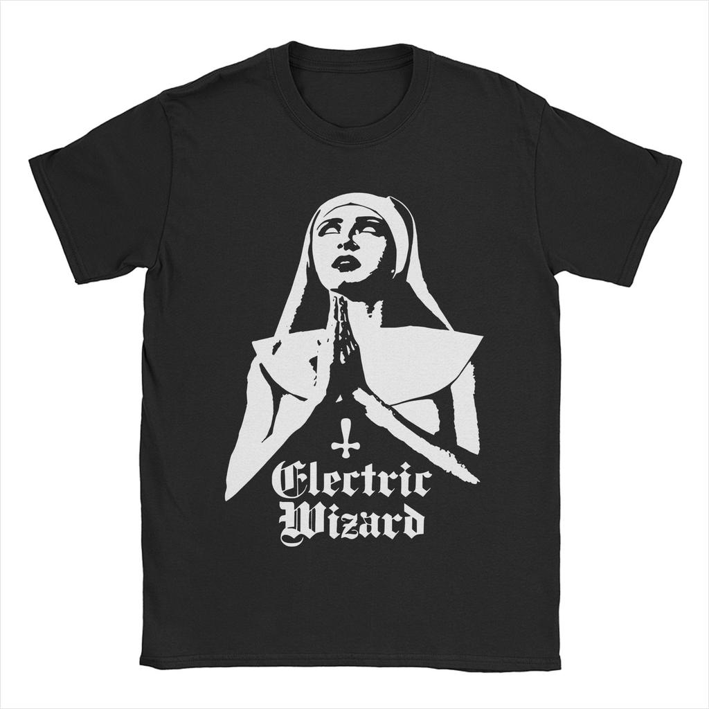 Men Women Electric Wizard  Dopethrone Old School UK Doom Stoner Metal T Shirts Pure Cotton Clothing Short Sleeve Tees TShirts