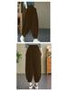 Cross-Border Summer Slimming Lantern Capri Pants - Women's Casual Elastic Waist Cropped Trousers